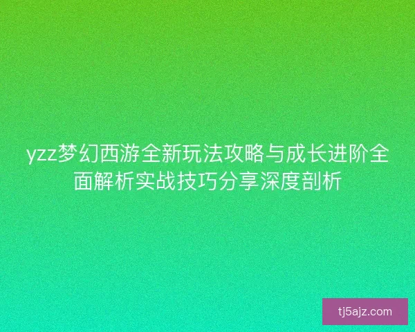 yzz梦幻西游全新玩法攻略与成长进阶全面解析实战技巧分享深度剖析